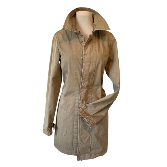 Lucky Brand Women's Canvas Field Khaki Utility Long Jacket, Size S - Picture 1 of 8